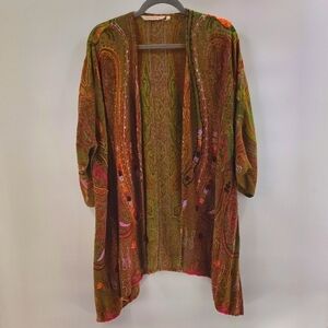 Soft Surroundings Tapestry Kimono Small Medium Embroidered
